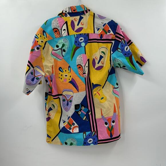 Sayulita Shirt Co mascaras cotton button down shirt - Picture 3 of 3